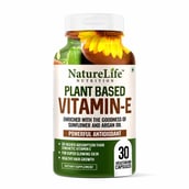 1 - NatureLife Nutrition Plant Based Vitamin E,  30 capsules 