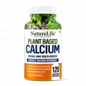 1 - NatureLife Nutrition Plant Based Calcium, 120 capsules Unflavoured