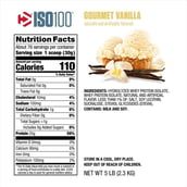 4 - Dymatize Iso-100 Protein,  5 lb  Gourmet Vanilla 