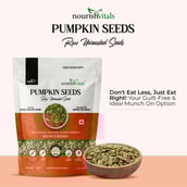 4 - NourishVitals Healthy Munching Combo,  Pumpkin Raw Unroasted + Chia Roasted Seeds  2 Piece(s)/Pack 