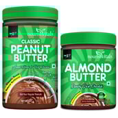 1 - NourishVitals Irresistibly Tasty Combo,  2 Piece(s)/Pack  Classic Peanut Butter (Almond Chunks & Dark Chocolate) + Almond Butter (Crunchy Dark Chocolate) 