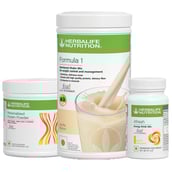 Herbalife Formula 1 Afresh Energy Drink & Protein Powder Combo,  3 Piece(s)/Pack  French Vanilla + Lemon + Unflavoured 