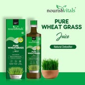 2 - NourishVitals Pure Wheatgrass Juice, Unflavoured 500 ml