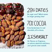 6 - The Whole Truth Sea Salt Dark Chocolate,  2 Piece(s)/Pack  79% Cocoa, 29% Dates, 1% Seasalt (No Added Sugar) 