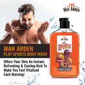 5 - Man Arden Shea & Vitamin E Body Wash,  250 ml  Play Sports 