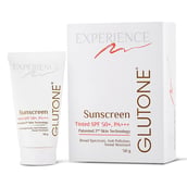 2 - Glutone Sunscreen Tinted SPF 50  PA+++,  50 g  with Yeast Beta-Glucan 