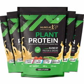 1 - MuscleXP Plant Protein with Herbal and Vegetable Blend, 0.44 lb Vanilla (Pack of 5)