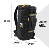 3 - MuscleBlaze Hybrid Gym Bag (UNLEASH THE ZIDD), Black