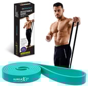 1 - MuscleXP Resistance Heavy Duty Stretch Loop Band,  Blue  12-35 kg 