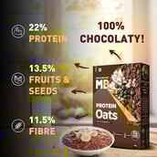 13 - MuscleBlaze High Protein Oats OP,  400 g  Dark Chocolate 