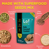 2 - Lo! Foods Keto Cookie,  Coconut (Pack of 2)  200 g 