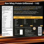 3 - INLIFE Raw Whey Protein Powder,  2.2 lb  Unflavoured 