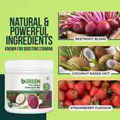 3 - bGREEN Pre-sports Endurance Mix by MuscleBlaze,  0.55 lb  Strawberry 