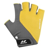 2 - Nivia Coral Sports Gloves, Yellow/Grey Large