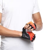 2 - Nivia Crystal Sports Gloves,  Red  Large 