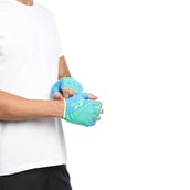 1 - Nivia Taipen Sports Gloves, S.Blue/Grey Large