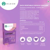 6 - Velbiom Lactogut UG Probiotics for UTIs,  30 capsules  Unflavoured 