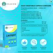 3 - Velbiom Lactogut,  30 capsules  Unflavoured 