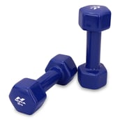 3 - Nivia Vinyl Dumbbell Set,  Blue  2 kg 