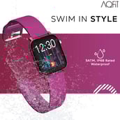 2 - AQFiT W11 Smartwatch,  Plum  Free Size 