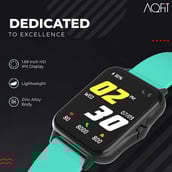 2 - AQFiT W12 Smartwatch,  Green  Free Size 