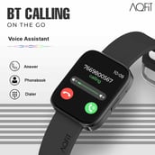 2 - AQFiT W9 Quad Bluetooth Calling Smartwatch,  Black  Free Size 