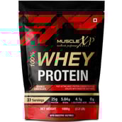 1 - MuscleXP 100% Whey Protein with Digestive Enzyme,  2.2 lb  Double Chocolate 