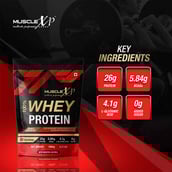 6 - MuscleXP 100% Whey Protein with Digestive Enzyme,  2.2 lb  Double Chocolate 