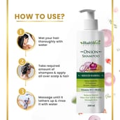 4 - Health Veda Organics Onion Shampoo,  200 ml  Reduces Hairfall 