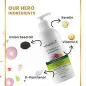 3 - Health Veda Organics Onion Shampoo,  300 ml  Reduces Hairfall 