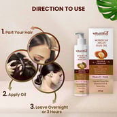 4 - Health Veda Organics Moroccan Argan Hair Oil,  100 ml  for Long and Strong Hair 