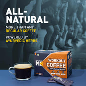 8 - MuscleBlaze Workout Coffee,  30 sachets/pack  Coffee with Herbs
