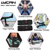3 - Lycan Wrist and Ankle Weights,  Black  1 kg 