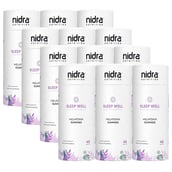 1 - Nidra Nutrition Sleep Well Melatonin,  45 gummies  Strawberry (Pack of 12) 