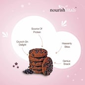 3 - NourishVitals Cookies,  0.120 kg  Dark Chocochip+Almond Combo 