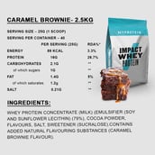 2 - Myprotein Impact Whey Protein,  5.5 lb  Caramel Brownie 