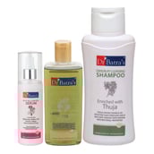 Dr Batra's Hair Fall Control Serum -125 ml, Dandruff Cleansing Shampoo - 500 ml & Hair Oil - 200 ml Combo, 3 Piece(s)/Pack Hair Care