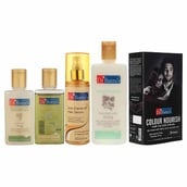 Dr Batra's Anti Dandruff Hair Serum, Conditioner - 200 ml, Hair Oil - 100 ml, Colour Nourish Hair Colour Cream Brown & Dandruff Cleansing Shampoo - 100 ml Combo, 5 Piece(s)/Pack Hair Care