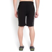 4 - John Ally Dry-Fit Gym Workout Shorts with Zipper Pockets,  Medium  Jet Black 