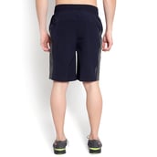 4 - John Ally Dry-Fit Gym Workout Shorts with Zipper Pockets,  Medium  Midnight Blue 