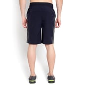 4 - John Ally Dry-Fit Gym Workout Shorts with Zipper Pockets,  Small  Midnight Blue 