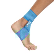 2 - Nivia Orthopedic Compression Ankle Wraps,  Sky Blue  Free Size 