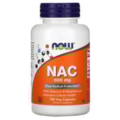 1 - Now Nac-Acetyl Cysteine (600mg),  100 veggie capsule(s) 