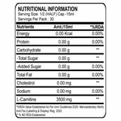 3 - Absolute Nutrition Alpha L Carnitine 3500mg,  450 ml  Green Apple 