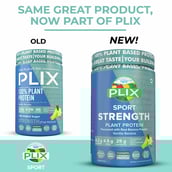 3 - Plix Sport 100% Plant Protein Strength (Post Workout),  2.2 lb  Vanilla Banana 
