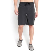 2 - John Ally Dry-Fit Gym Workout Shorts with Zipper Pockets & Cargo Deep Pockets, 2XL Gunmetal Grey