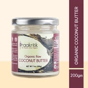 4 - Praakritik Organic Raw Coconut Butter, Unflavoured 200 g