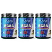 1 - Vogue Wellness BCAA,  0.88 lb  30 Servings  Blue Raspberry (Pack of 3) 