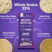 4 - NourishVitals Breakfast Protein Bar,  5 bar(s)  Almond & Cocount 