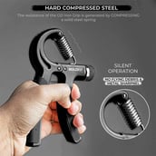 4 - Boldfit Adjustable Hand Grip Strengthener,  Black 40 Kg 